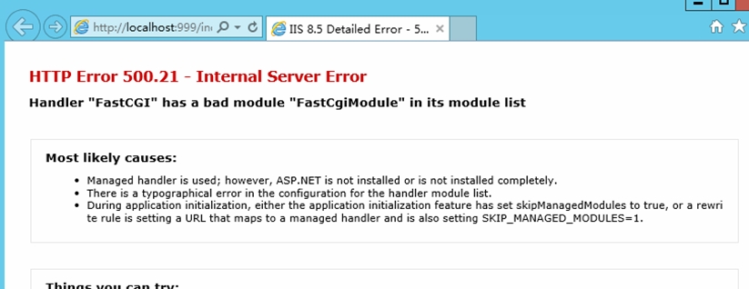 处理程序“phpStudy_FastCGI-在其模块列表中有一个错误模块-FastCgiModule-seo教程