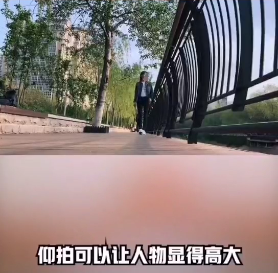 提升短视频作品质量,镜头与构图的运用-seo教程,仰拍可以让人物显得高大,提升短视频作品质量,镜头与构图的运用,第27张