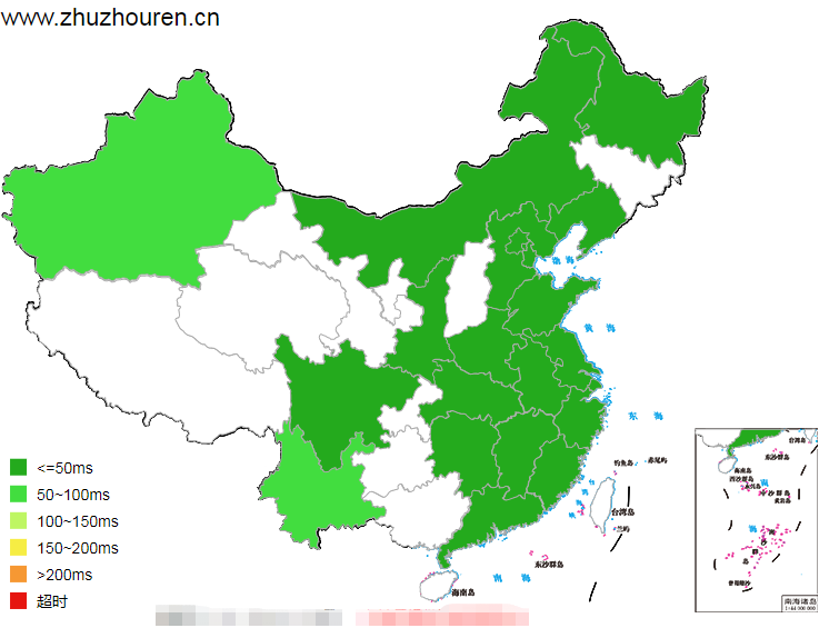 wordpress网站速度优化攻略(图文教程)-seo教程,测试WordPress网站在全国的打开速度,wordpress网站速度优化攻略(图文教程),第11张