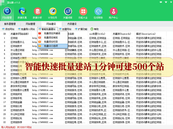 站群网站CMS建站系统及自动站群系统(2)-seo教程,站群管理软件客户端,站群网站CMS建站系统及自动站群系统(2),第5张