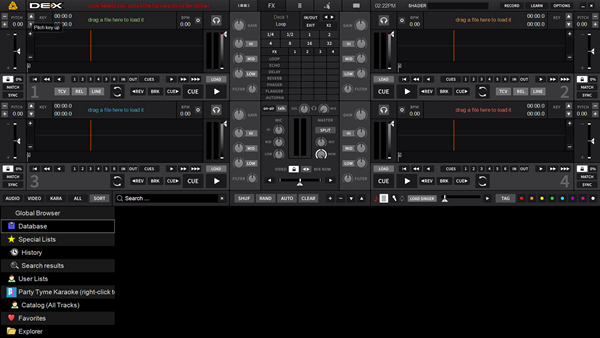 PCDJ DEX(DJ混音软件)v3.11.0.2 中文版下载