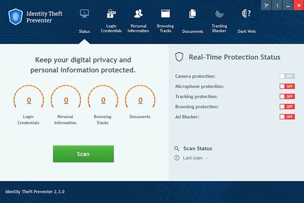 Identity Theft Preventer(个人信息防泄露工具)v2.3.0 官方版
