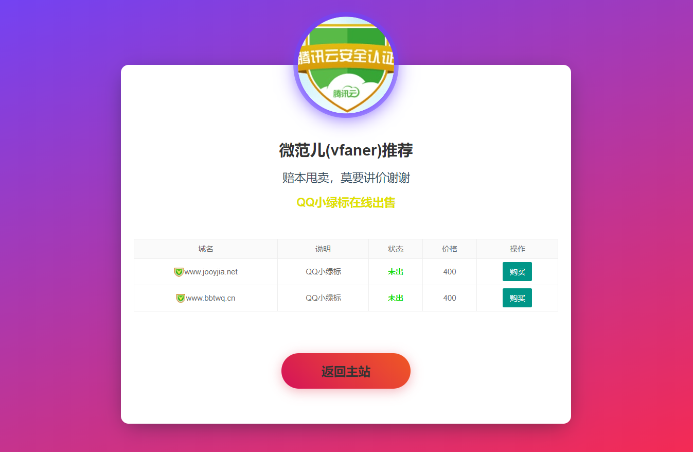 最新域名出售引导页源码-小编推荐