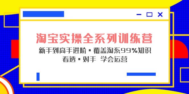 淘宝实战宝典+淘系全系列进阶，初级到进阶，覆盖淘系99%的知识，看透对手自然会运营-小编推荐