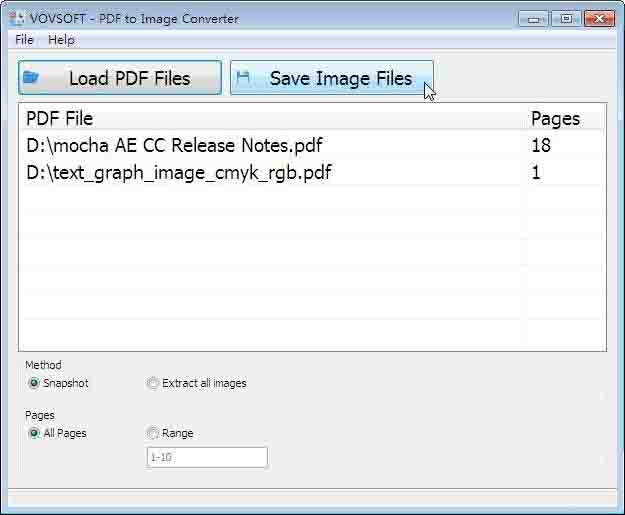 PDF转为图片、提取PDF中的图片 Vovsoft PDF to Image Converter v1.1 绿色版-小编推荐
