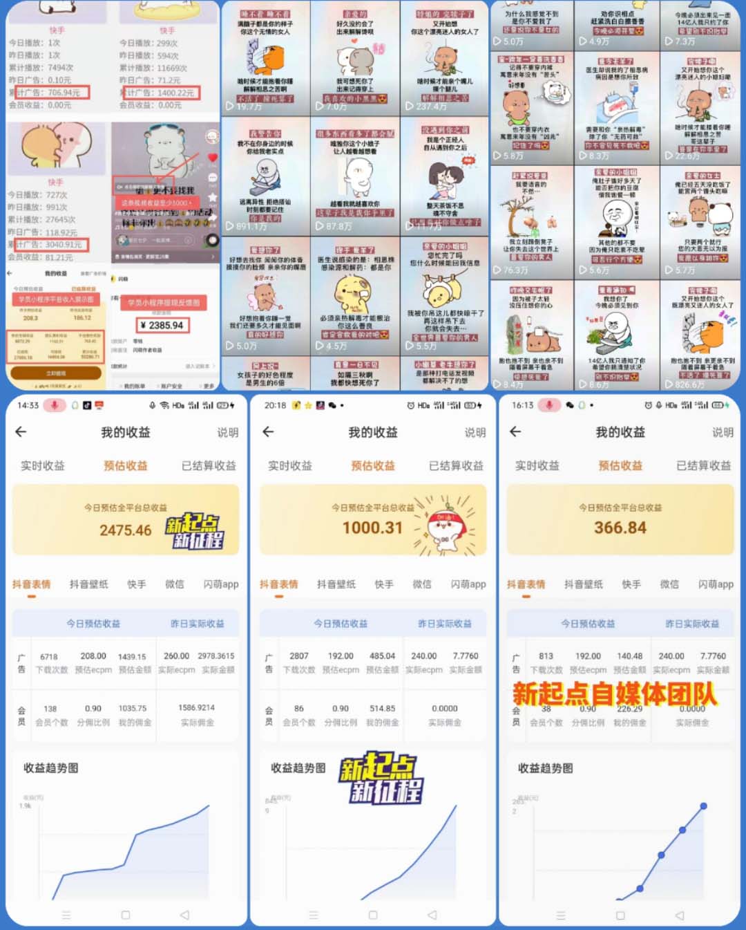 动态背景表情包取图小程序，1万播放量收益10~15元，一条大热门赚几千上万-小编推荐