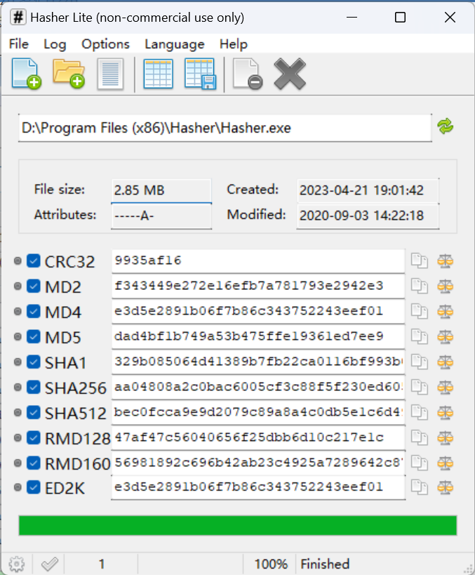 Hasher Lite v4.1.0.2 Beta 文件哈希生成器-小编推荐