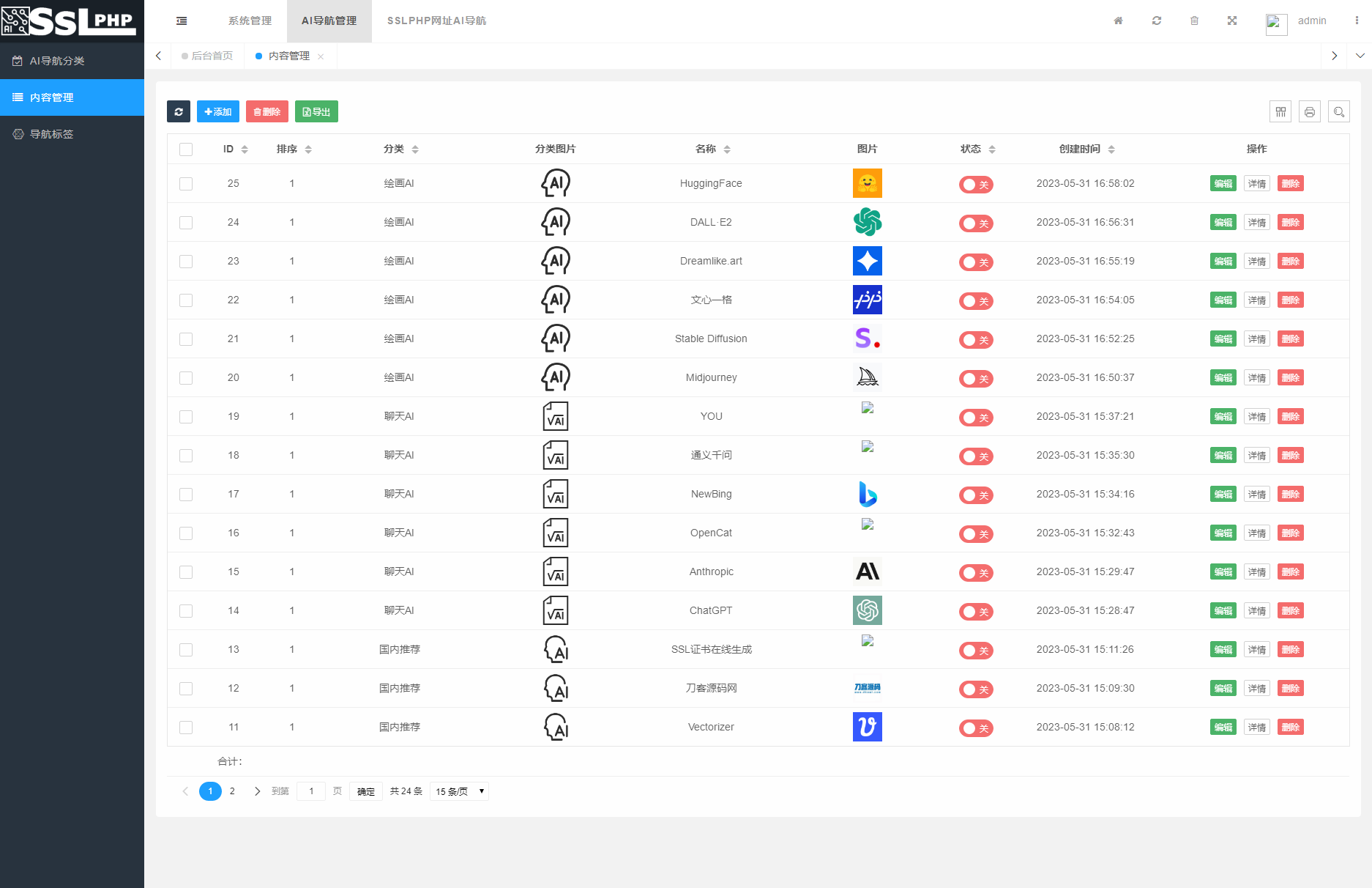 2023全新UI的AI网址导航系统源码 基于Thinkphp6框架+视频源码-小编推荐