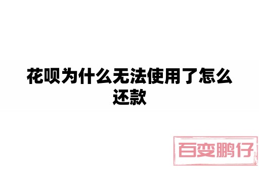 花呗为什么无法使用了怎么还款-小编推荐