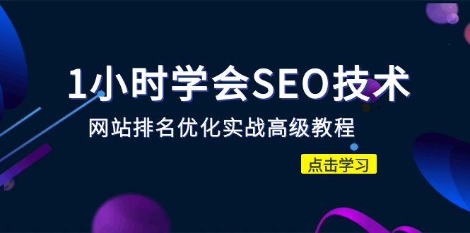 1小时学会SEO技术 网站排名优化实战高级教程-秒杀市面95%收费几千的SEO教程-小编推荐