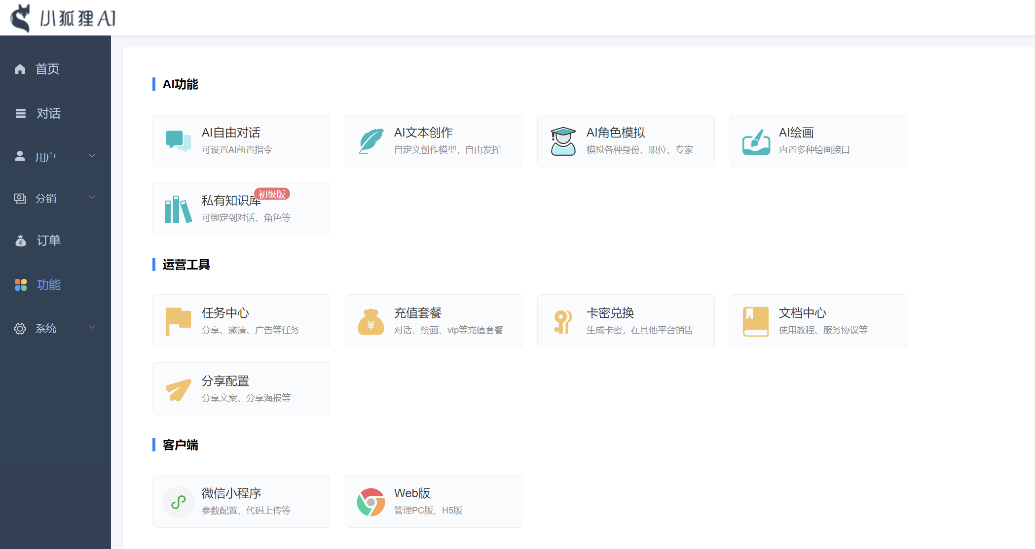 小狐狸ChatGPT付费创作系统V2.3.4独立版 +WEB端+ H5端最新去弹窗授权-小编推荐