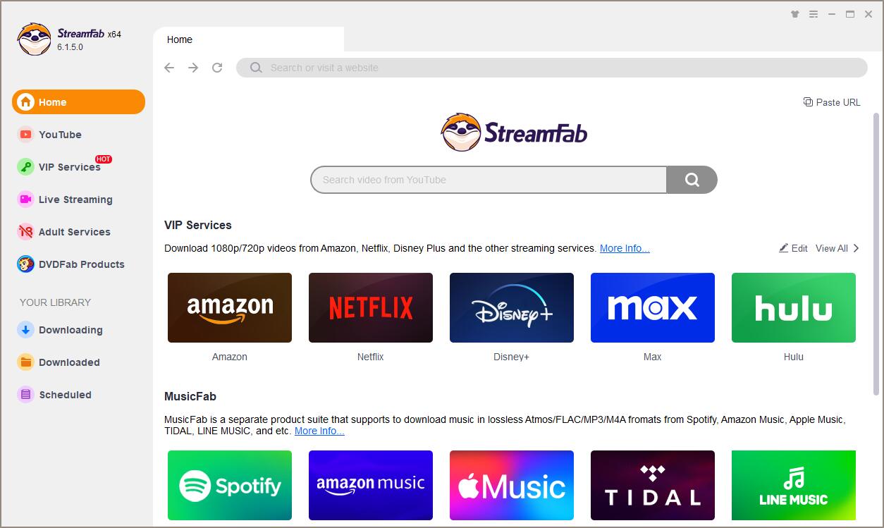 全球网站视频下载器StreamFab v6.1.5.0-小编推荐