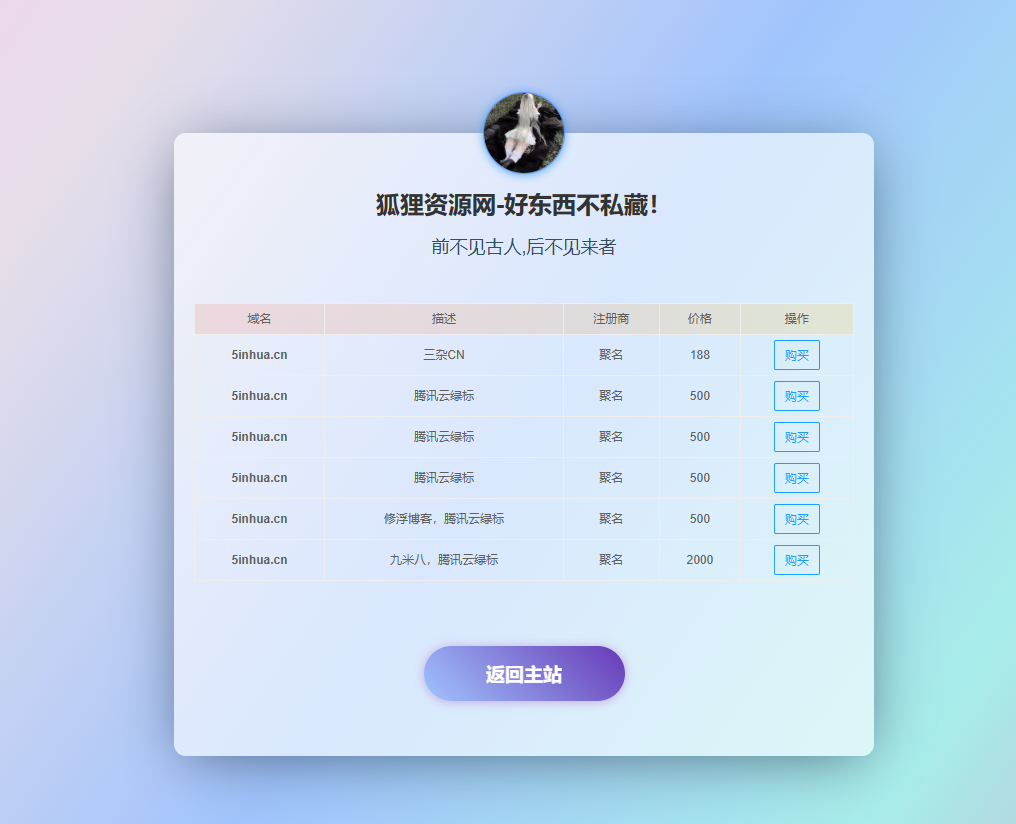 域名出售单页源码-小编推荐