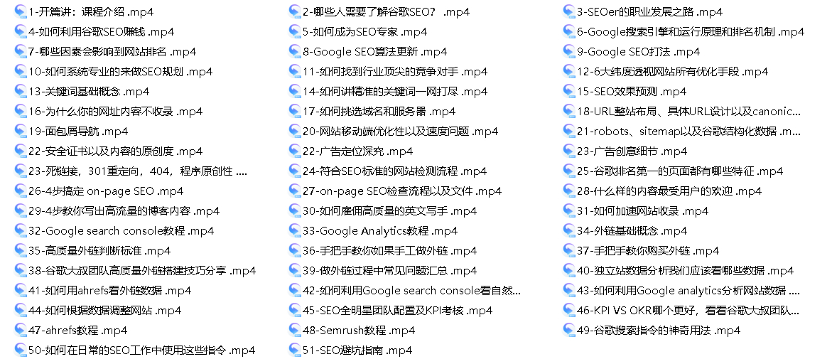 谷歌SEO实战教程：谷歌排名第一 从入门到高阶-小编推荐