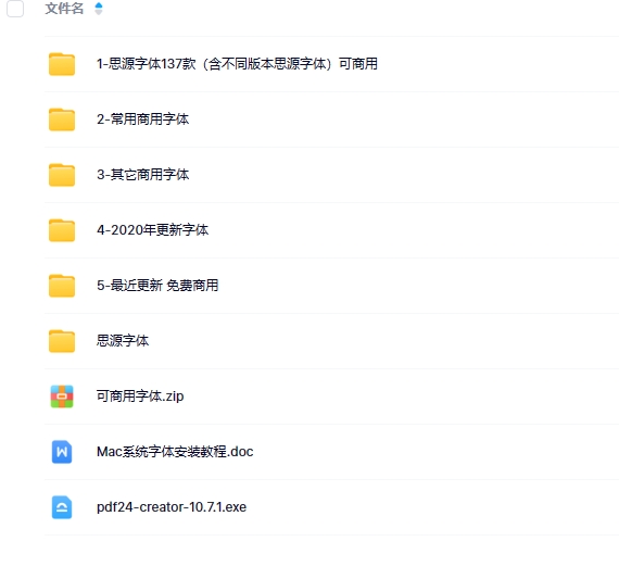 900款免费商用字体-小编推荐