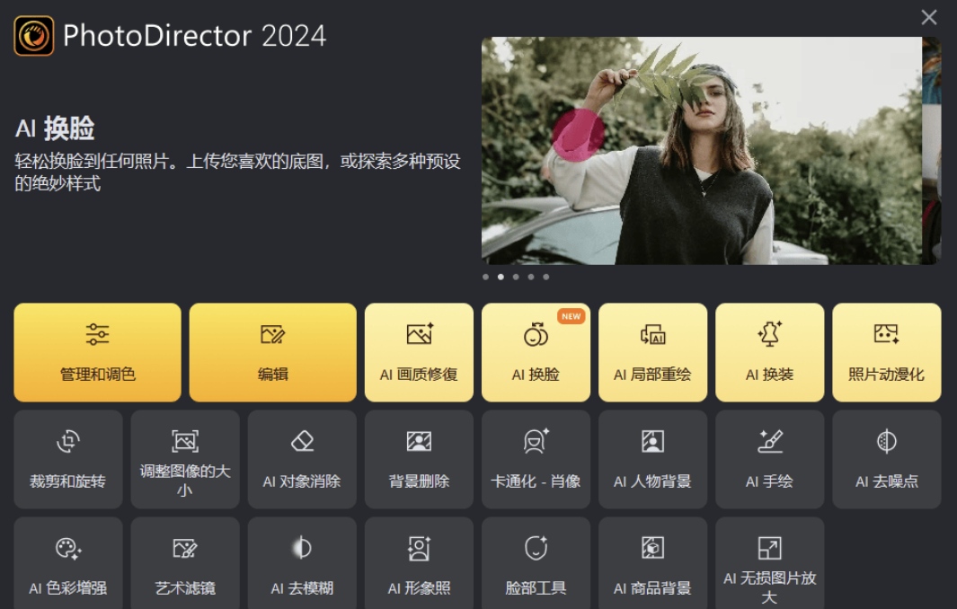 相片大师一键AI换脸绿色便携版-小编推荐