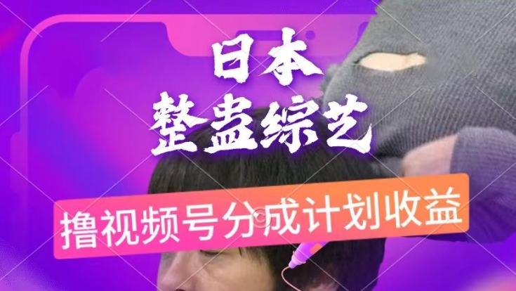 日本整蛊综艺，撸视频号分成计划收益，每天只需一小时，新手小白轻松上手-小编推荐