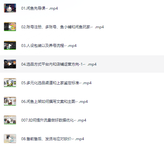 零基础闲鱼运营卖家篇系统课程-小编推荐