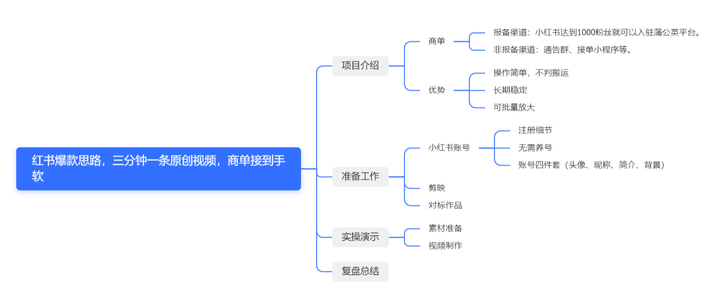 红书最新商单玩法，暴力涨粉思路！三分钟搞定一条视频，不判搬运，适合小白！-小编推荐
